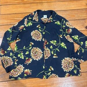 (976) CABI FLORAL BLOUSE